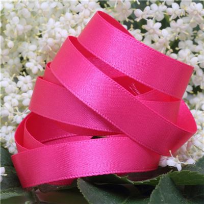 10mm Satin Ribbon - Shocking Pink